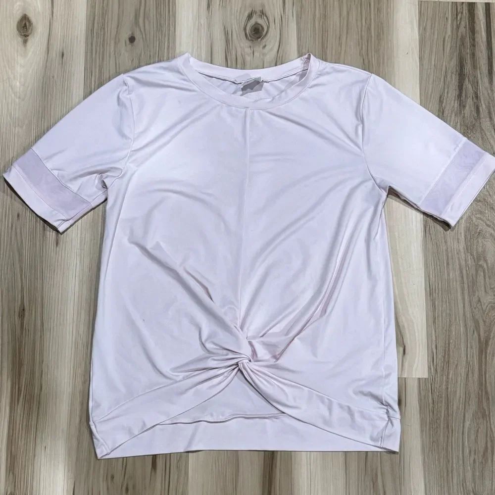 Laundry by Shelli Segal Pink Knot Athletic Shirt Women’s Medium